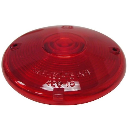 Peterson Replacement Lens Fits Peterson Light Series 428 Round Red ScrewOn Mount 420-15